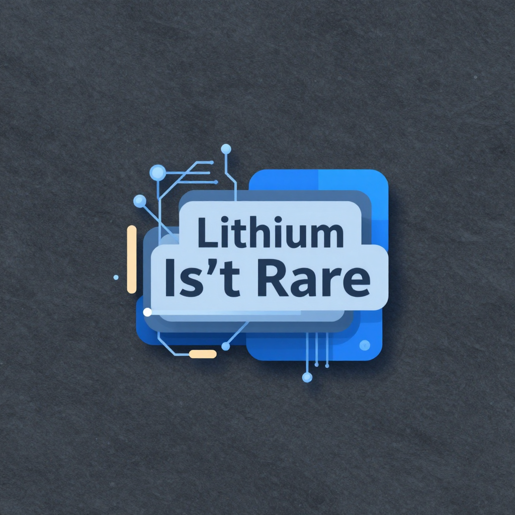 Lithium Isn't Rare. It's Just Hard to Get