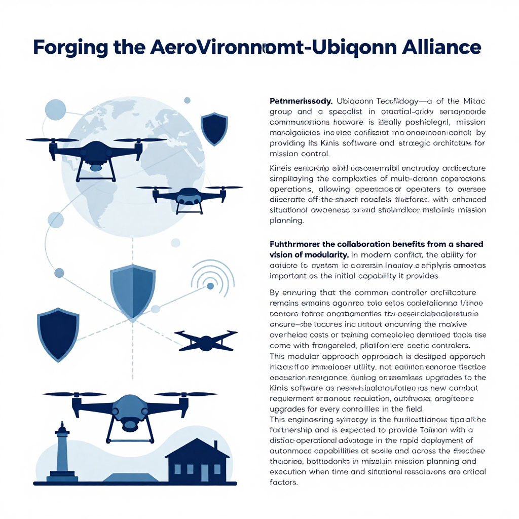 Forging the AeroVironment-Ubiqconn Alliance\n\nThe partnership between AeroVironment and Ubiqconn Technology is built on complementary core competencies that address the specific challenges of Taiwan’s uncrewed systems. Under the terms of the MOU, AeroVironment will contribute its extensive expertise in defense technology mission management, specifically by providing its Kinesis software and strategic architecture for mission control. Kinesis has historically been instrumental in simplifying the complexities of multi-domain operations, allowing operators to oversee diverse arrays of uncrewed platforms with enhanced situational awareness and streamlined mission planning.\n\nConversely, Ubiqconn Technology—a subsidiary of the Mitac group and a specialist in industrial-grade ruggedized computing and communications hardware—is ideally positioned to take the lead on the physical controllers. The company will be responsible for manufacturing the controller hardware that integrates these Kinesis software capabilities into field-ready platforms, while also providing crucial testing, evaluation, and engagement support with the various Taiwanese drone operators. This, in essence, creates a closed-loop system where hardware is purpose-built to execute the software’s functions, rather than the more common, less-efficient practice of adapting software to a wide range of disparate off-the-shelf controllers, each with different ergonomic, processing, and connectivity standards.\n\nFurthermore, the collaboration benefits from a shared vision of modularity. In modern conflict, the ability for a system to evolve rapidly is almost as important as the initial capability it provides. By ensuring that the common controller architecture remains agnostic to the specific type of drone it controls—be it a small rotorcraft for reconnaissance or a more robust, specialized system for tactical engagement—this partnership aims to ensure that Taiwan's military can effectively scale its operations without incurring the massive overhead costs or training complexities that come with fragmented, platform-specific controllers. This modular approach is designed not just for immediate utility, but for enduring relevance, allowing for seamless upgrades to the Kinesis software as new combat requirements arise, without requiring equivalent, costly hardware upgrades for every controller in the field. This engineering synergy is the foundational pillar of the partnership and is expected to provide Taiwan with a distinct operational advantage in the rapid deployment of autonomous capabilities at scale and across the defense theater, reducing bottlenecks in mission planning and execution when time and situational responsiveness are critical factors.\n