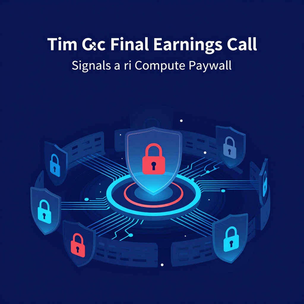 Tim Cook's Final Earnings Call Signals a Siri Compute Paywall