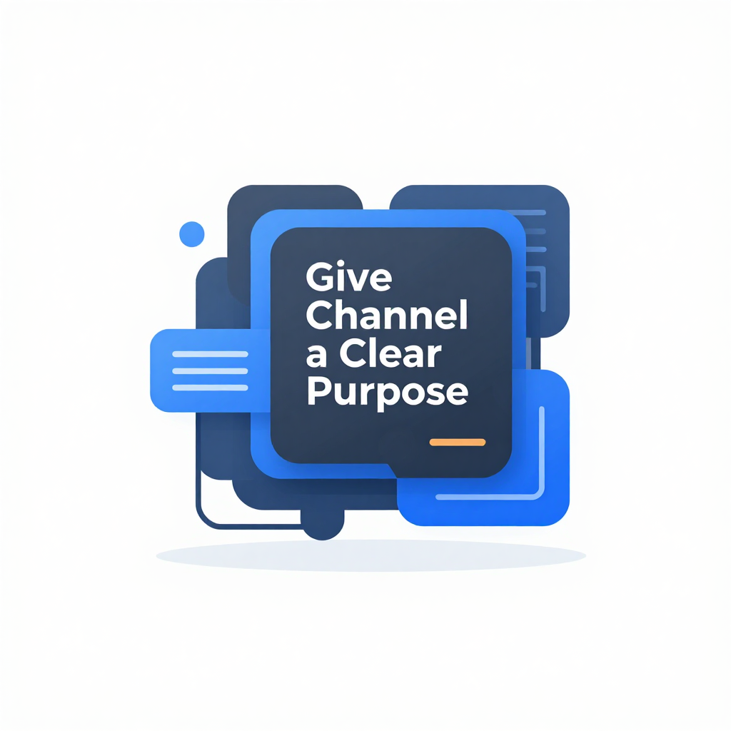 Give Each Channel a Clear Purpose