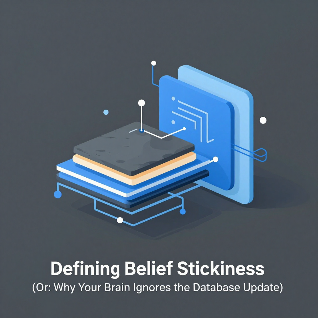 Defining Belief Stickiness (Or: Why Your Brain Ignores the Database Update)