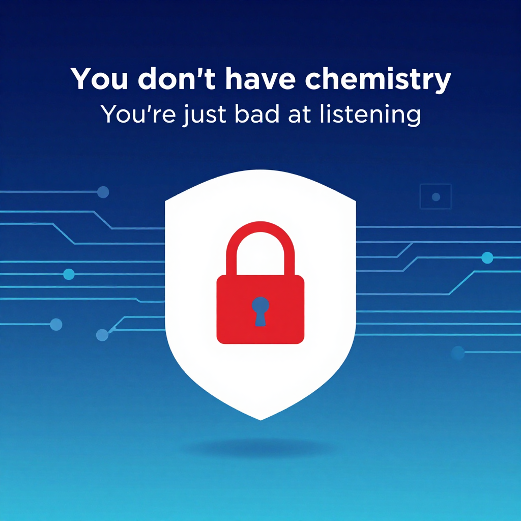 You don't have chemistry. You're just bad at listening