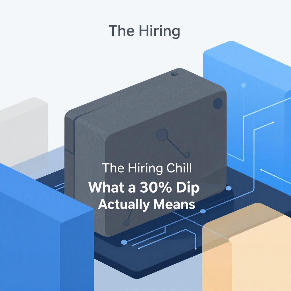 The Hiring Chill: What a 30% Dip Actually Means