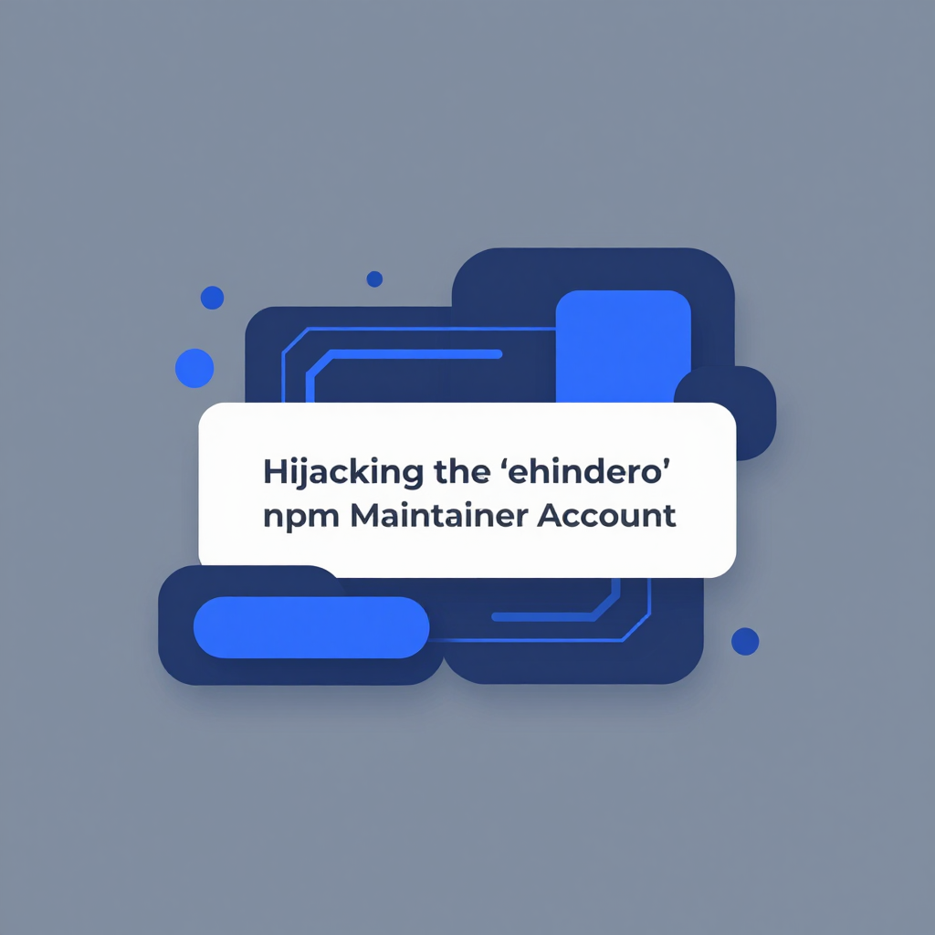 The Entry Point: Hijacking the 'ehindero' npm Maintainer Account