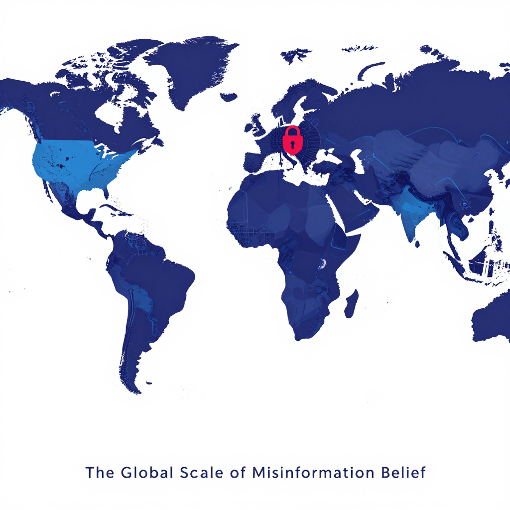 The Global Scale of Misinformation Belief