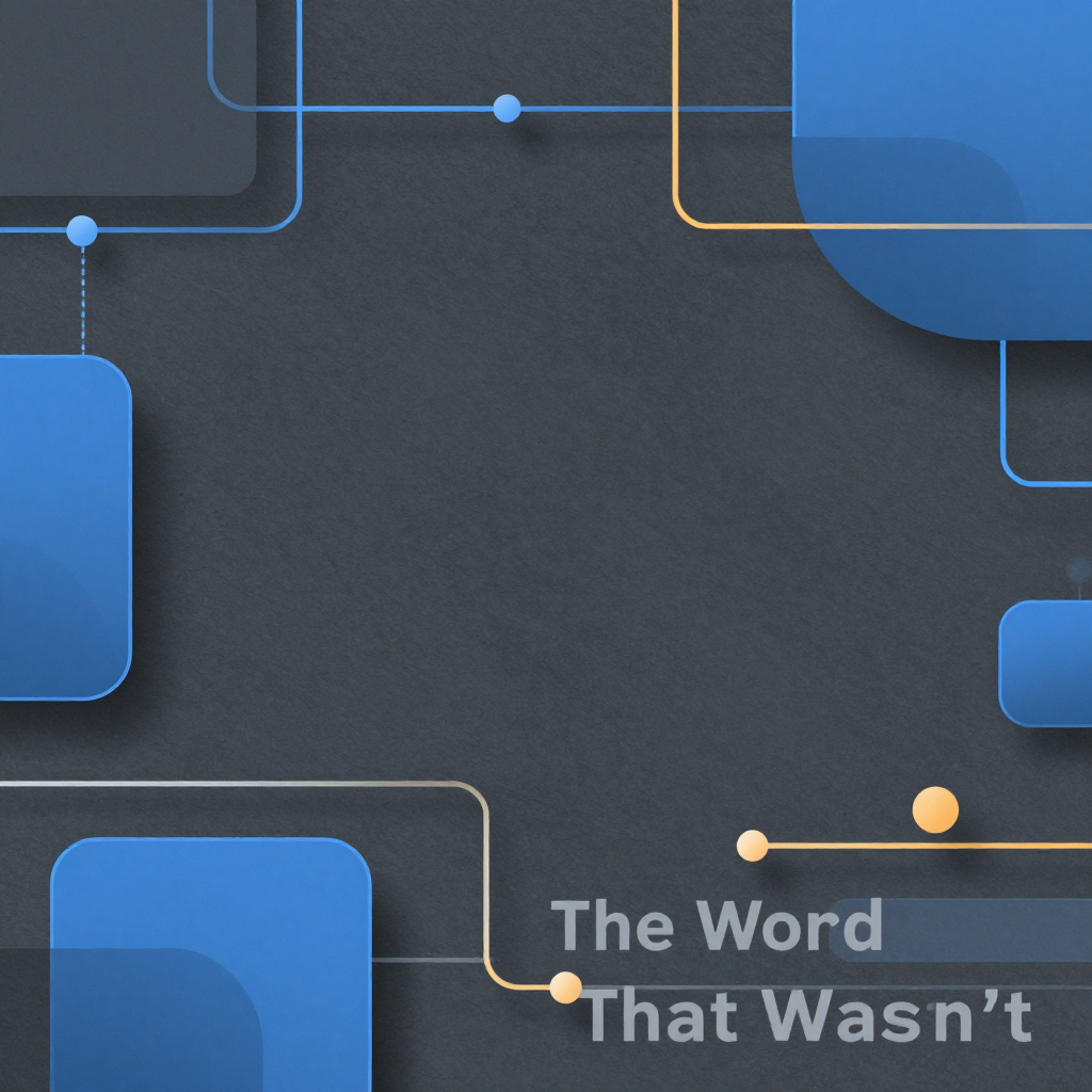 The Word That Wasn’t