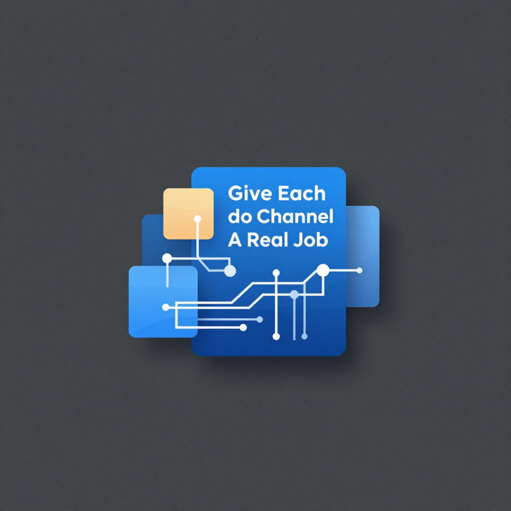 Give Each Channel A Real Job—Not Just a Target