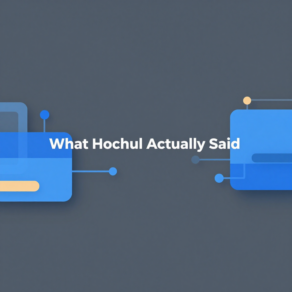 What Hochul Actually Said