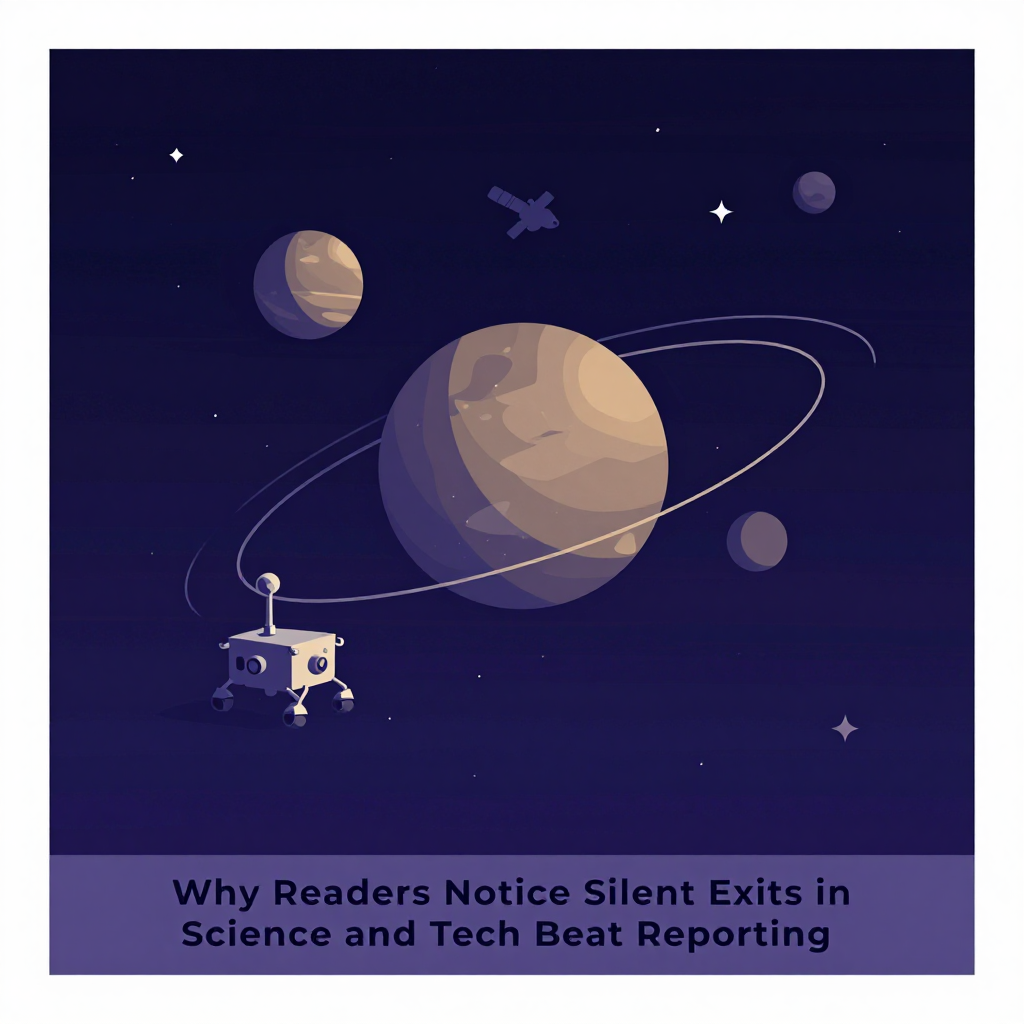 Why Readers Notice Silent Exits in Science and Tech Beat Reporting
