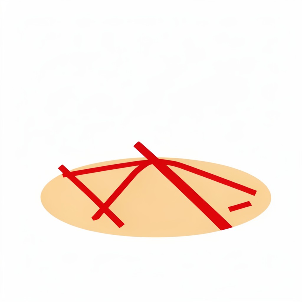 red lines in the sandbox