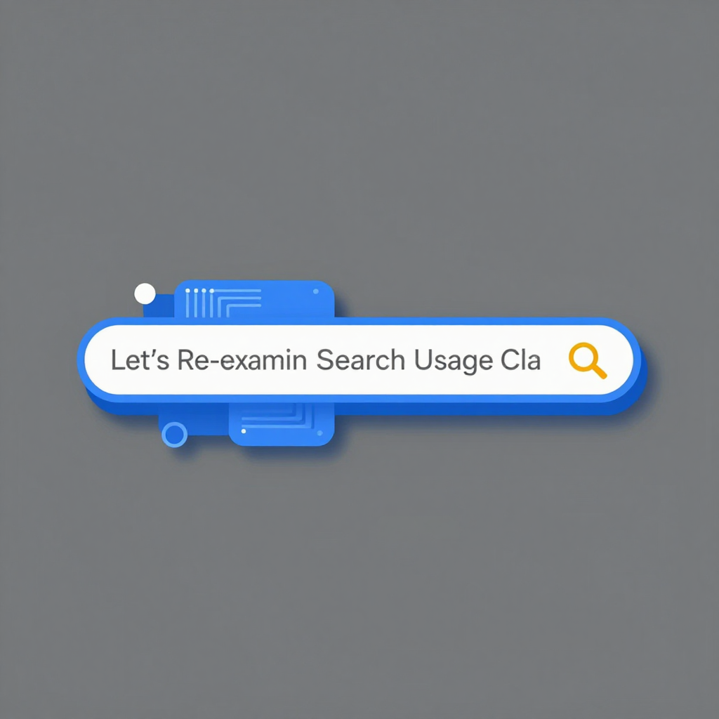 Let's Re-examine Google's Search Usage Claims