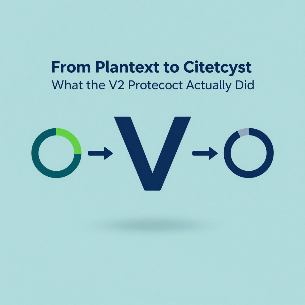 From Plaintext to Ciphertext — What the V2 Protocol Actually Did