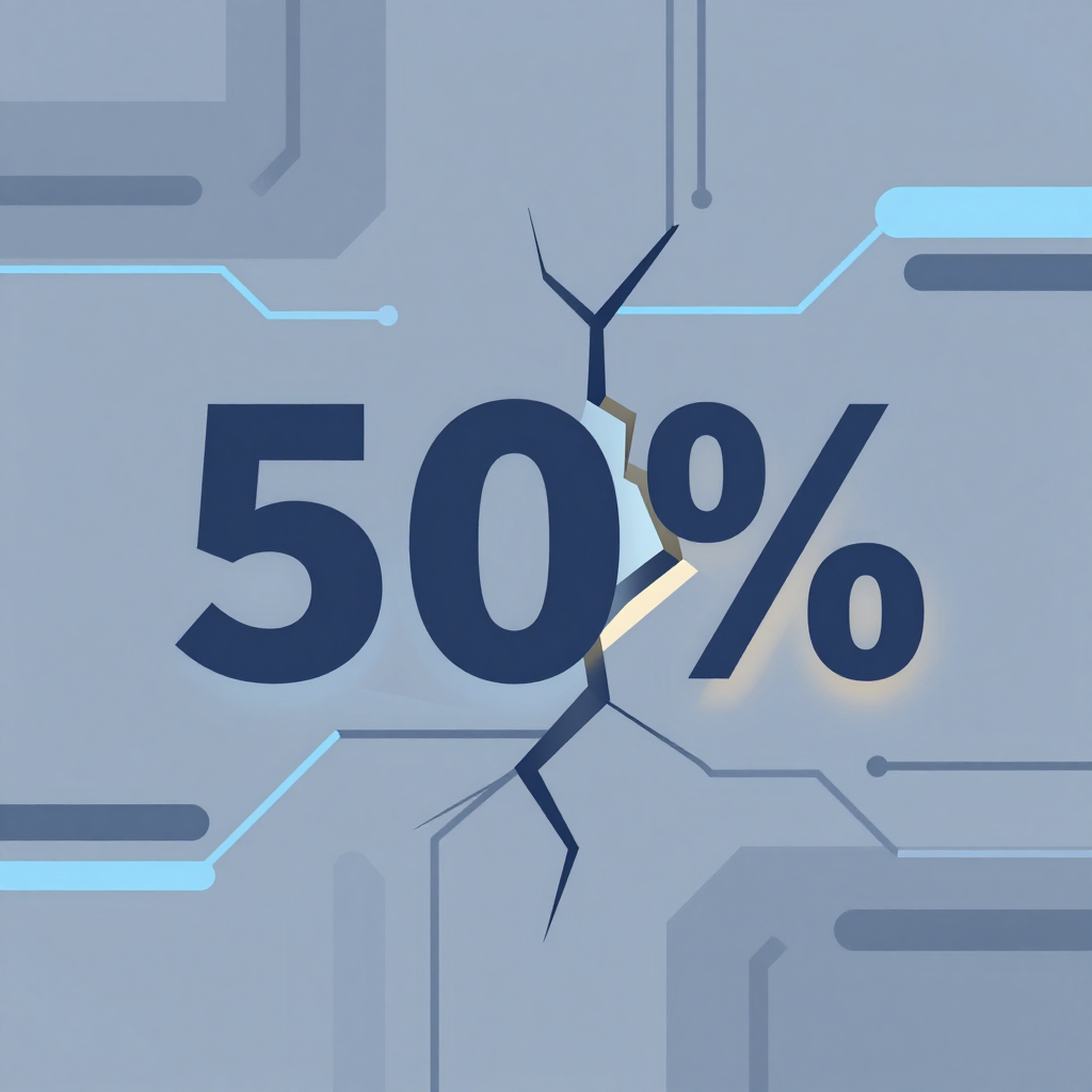 The 50% Wall Cracked