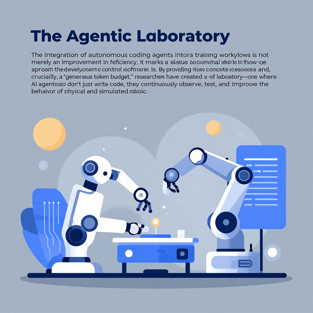 The Agentic Laboratory\n\nThe integration of autonomous coding agents into robotic training workflows is not merely an improvement in efficiency; it marks a fundamental shift in how we approach the development of robot control software. By providing these agents with access to compute resources and, crucially, a “generous token budget,” researchers have created a new kind of laboratory—one where AI agents don't just write code, they continuously observe, test, and improve the behavior of physical and simulated robotic arms.\n\nIn this environment, the traditionally manual, iterative process of robotic fine-tuning is becoming increasingly autonomous. This shift is enabling robots to perform complex tasks—from delicate assembly to operating in unstructured, dynamic environments—at a speed and scale previously thought to be impossible with conventional software engineering methodologies.\n\nAs we explore this paradigm shift, it becomes clear that we are moving beyond simple automation. We are entering an era of intelligent supervision, where human engineers define the high-level goals and constraints, and agentic systems handle the granular, noisy, and highly iterative work of control policy refinement. This transformation is set to redefine not only how we build robots but also what they are capable of achieving in our world