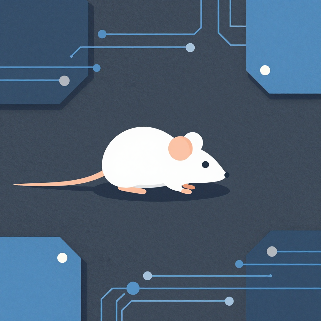 Mice don’t see clearly—so they move like detectors
