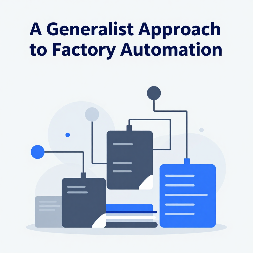 A Generalist Approach to Factory Automation